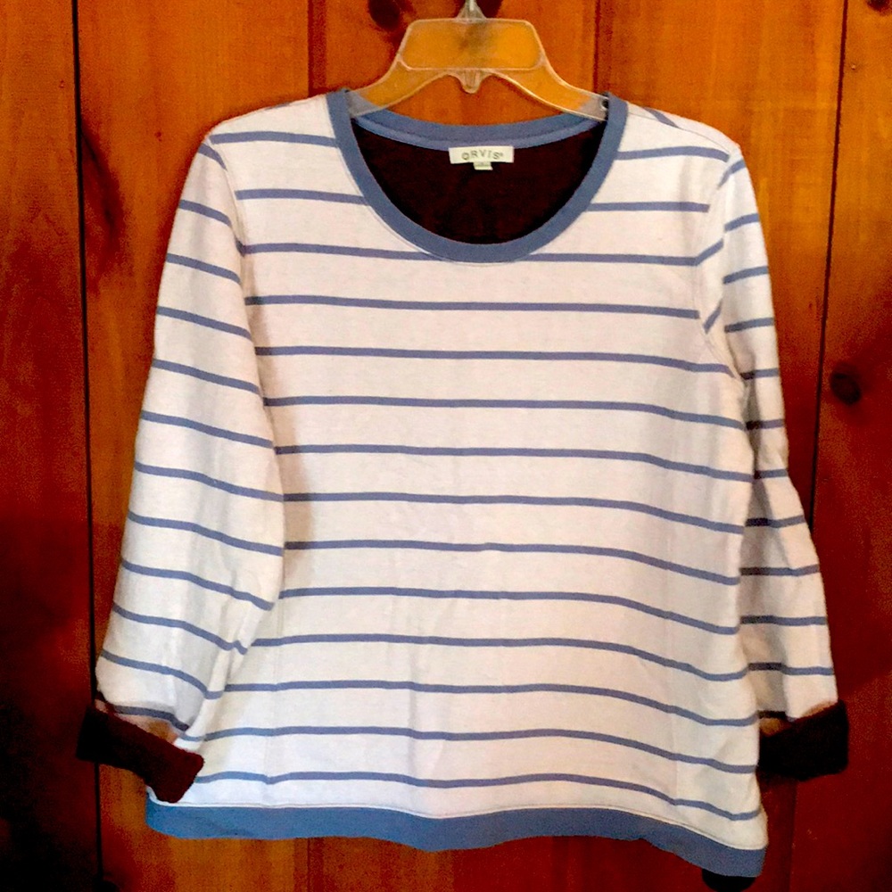 Orvis Fleece Lined Sweatshirt with Elbow Patches
